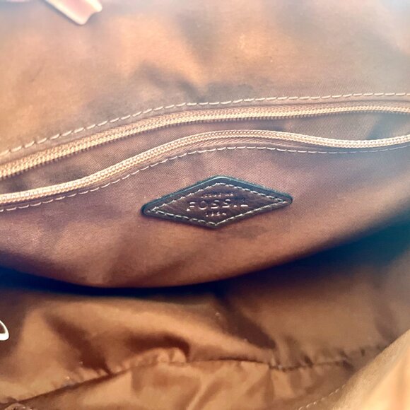 Fossil Crossbody Brown Leather Bag - Picture 5 of 8